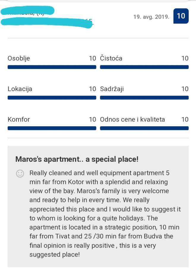 Apartments Marko Maros 코토르 외부 사진